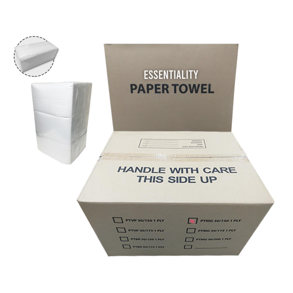 Paper Towel 1 Ply 150 Pulls x 30 Packs (Mixed Grade)